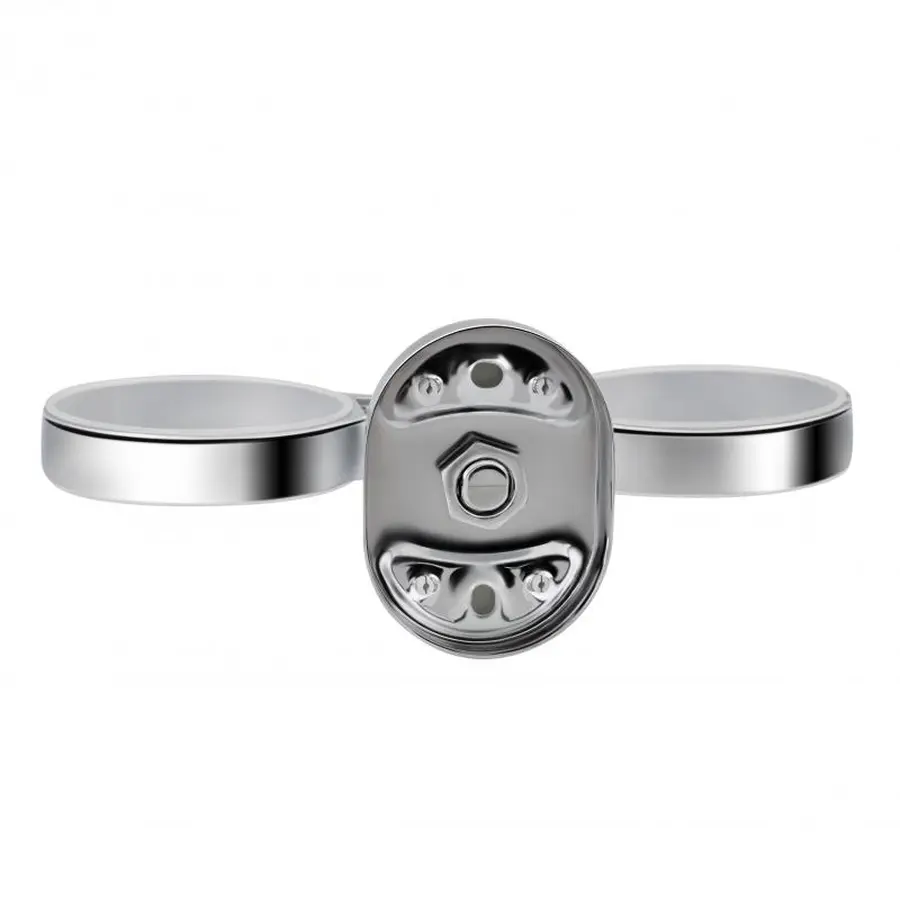 Склянка подвійна Lidz (CRG) 114.04.02 з тримачем зубних щіток