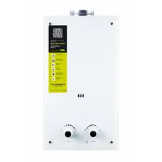 Колонка газова димохідна Thermo Alliance JSD20-10GE 10 л панель скляна White Колонка газова димохідна Thermo Alliance JSD20-10GE 10 л панель скляна White