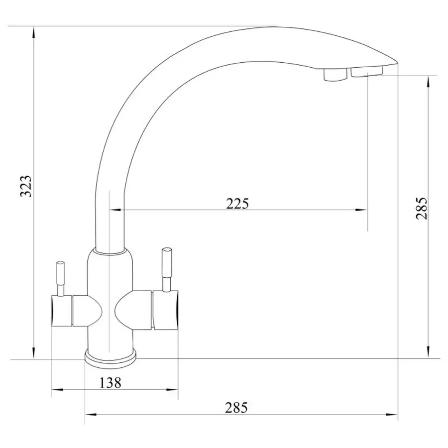 Змішувач для кухні з фільтром Imperial 31-013-11