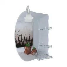 Дзеркало Lidz 140.07.05 480х675х100 зі світильником та з 3-ма полицями Дзеркало Lidz 140.07.05 480х675х100 зі світильником та з 3-ма полицями