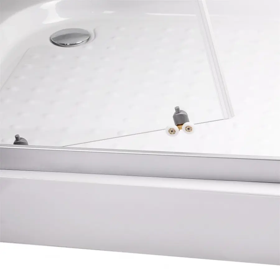 Душова кабіна Lidz Wiezak SC90x90.SAT.LOW.L, скло Linie 4 мм