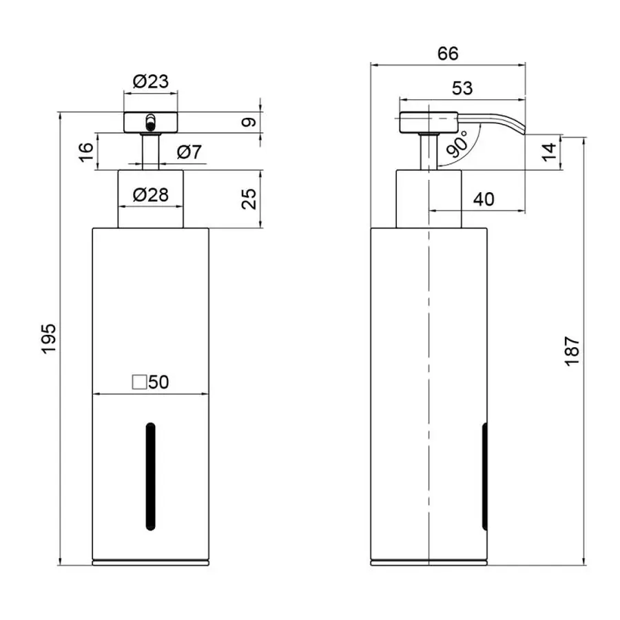 Дозатор для рідкого мила Qtap Liberty ANT 1152-2