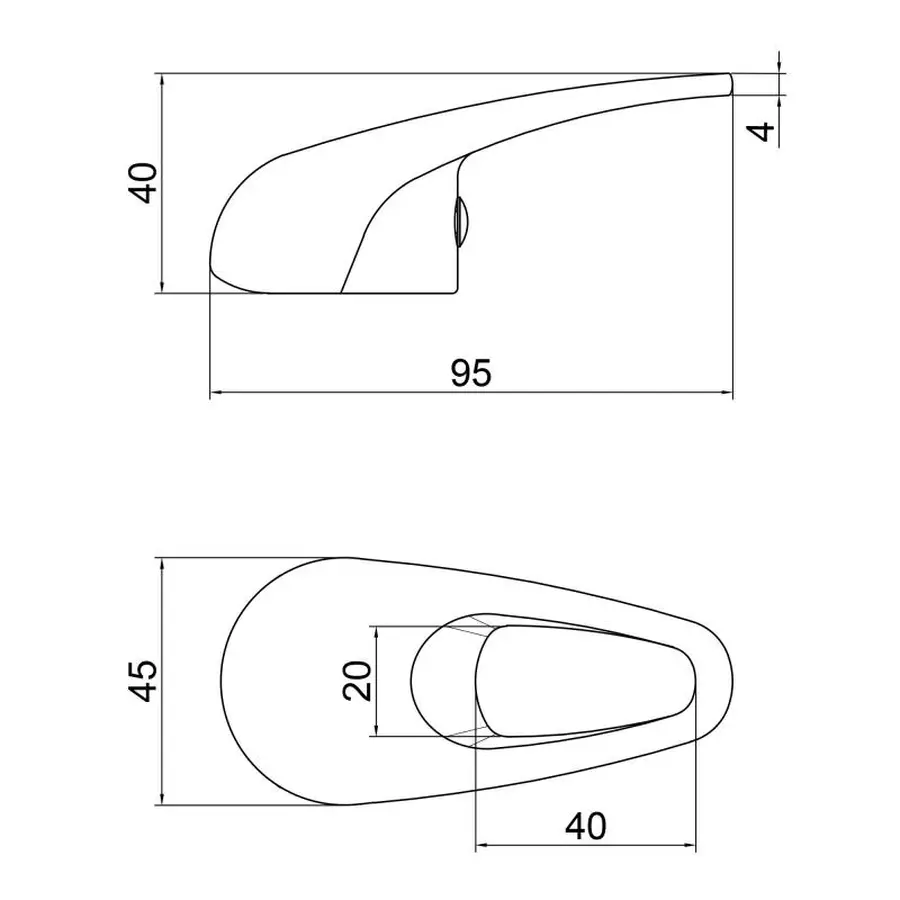 Ручка для змішувача Lidz (CRM) 57 41 035 00
