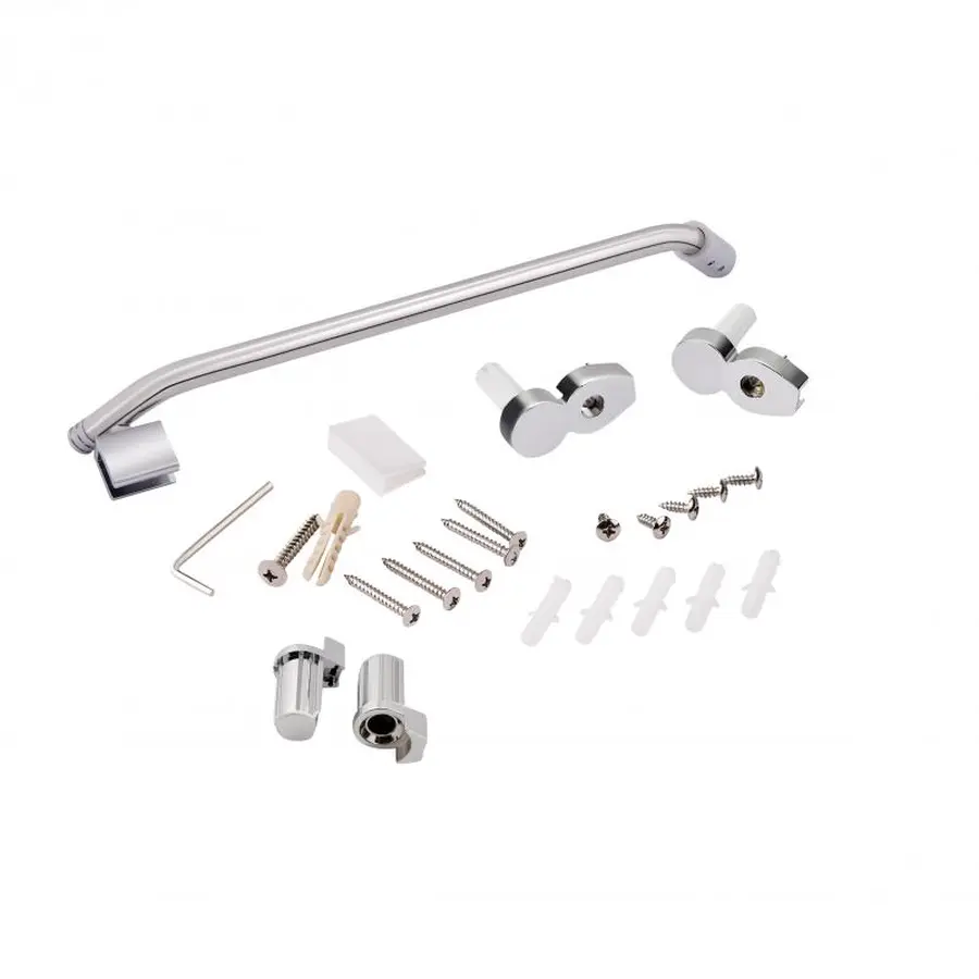 Штора на ванну Lidz Brama SS120x140L.CRM.TR скло прозоре, 6 мм, ліва