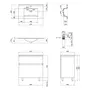 Комплект Qtap Albatross 810х825х460 White тумба підлогова + раковина урізна QT0171TN800D3080CW