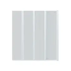 Штора на ванну Qtap Gemini WHI401214RP6 скло Pear 6 мм, 120x140 см