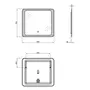 Дзеркало Qtap Leo 800х700 з LED-підсвічуванням QT117814187080W