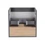 Тумба підвісна Qtap Robin 600х580х437 Graphite/Whitish oak QT1374TPВ6002GWO