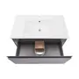 Комплект Qtap Robin 800х580х437 Graphite/Whitish oak тумба підвісна + раковина урізна QT1372TPВ8002GWO