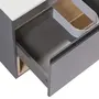Комплект Qtap Robin 800х580х437 Graphite/Whitish oak тумба підвісна + раковина урізна QT1372TPВ8002GWO