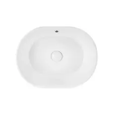 Раковина-чаша Qtap Robin 505х385х190 White з донним клапаном QT1311A025W