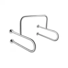 Поручень подвійний для пуссуара Qtap Freedom 600x520 Chrome QT229188CHR Поручень подвійний для пуссуара Qtap Freedom 600x520 Chrome QT229188CHR