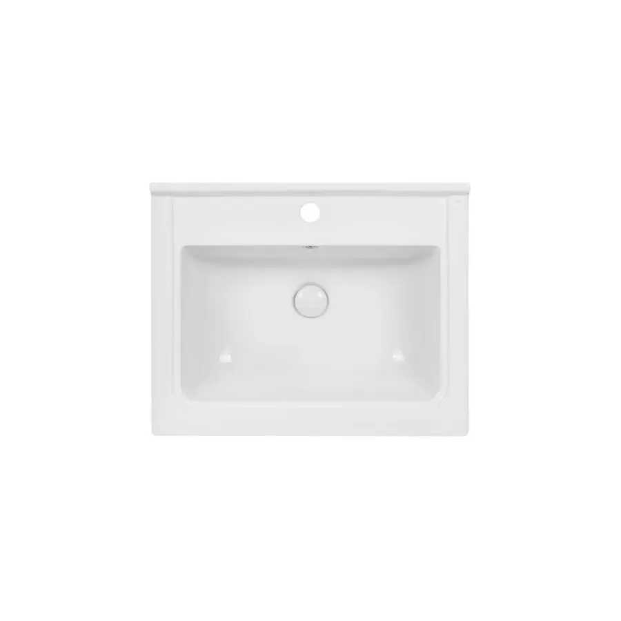 Раковина Qtap Albatross Q 600х480х230 White з донним клапаном QT01115060QW