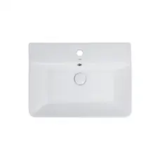 Раковина Qtap Virgo 600x420x140 White з донним клапаном QT18112253W Раковина Qtap Virgo 600x420x140 White з донним клапаном QT18112253W