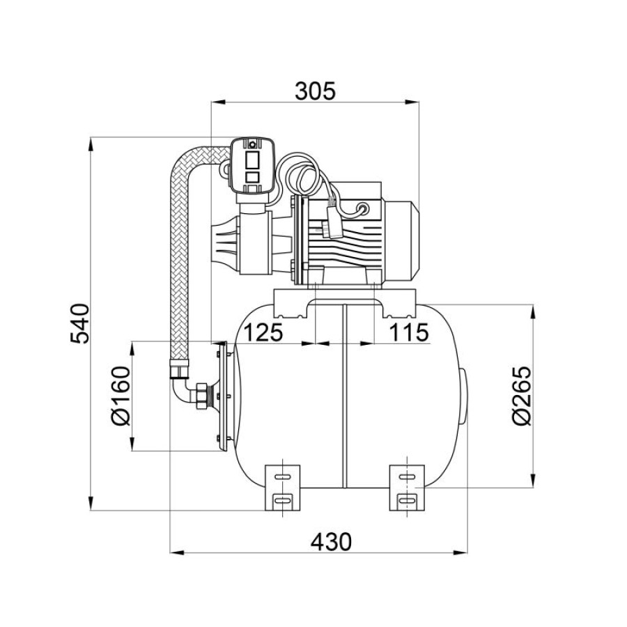 Насосна станція Thermo Alliance AT-SDB80 0,75 кВт