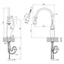 Змішувач для кухні Qtap Swan 9168103UN з висувним виливом