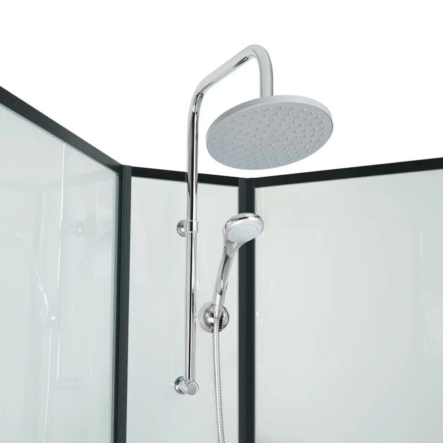 Душовий бокс Lidz Majatek SB90x90.BLA.LOW.TR, скло прозоре 5 мм без піддона