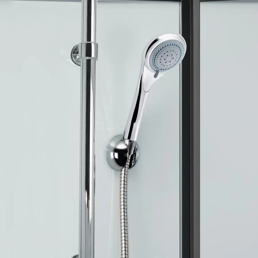 Душовий бокс Lidz Majatek SB90x90.BLA.LOW.TR, скло прозоре 5 мм без піддона