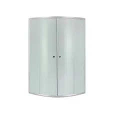 Душова кабіна Lidz Latwa SC80x80.SAT.MID.FR, скло Frost 4 мм без піддона