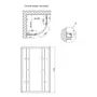Душова кабіна Lidz Latwa SC80x80.SAT.MID.FR, скло Frost 4 мм без піддона