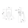 Змішувач прихованого монтажу для душу Qtap Vlasta 6228102NC