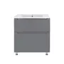Комплект Qtap Scorpio 710х825х460 Graphite тумба підлогова + раковина урізна QT1471TNВ7023070CG