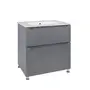 Комплект Qtap Scorpio 710х825х460 Graphite тумба підлогова + раковина урізна QT1471TNВ7023070CG