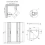 Набір Qtap душова кабіна Taurus CRM1099AC6 Clear 2020x900x900 мм + піддон Robin 309912C 90x90x12 см з сифоном