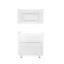 Комплект Qtap тумба підлогова Scorpio 800х825х460 мм White + раковина урізна Albatross 9H QT71SC43961