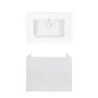 Комплект Qtap тумба підвісна Tern 700х580х437 мм White + раковина урізна Albatross QT71TE44102