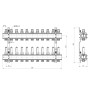 Колектор Icma 1" 11 виходів, з витратомірами №K013