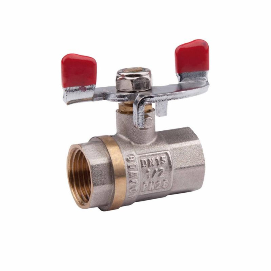 Кран кульовий Valve 3/4" ВР для води (метелик) SV602W20