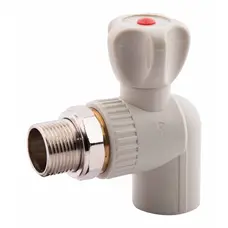 Кран кульовий радіаторний PPR Alfa Plast 20 кутовий