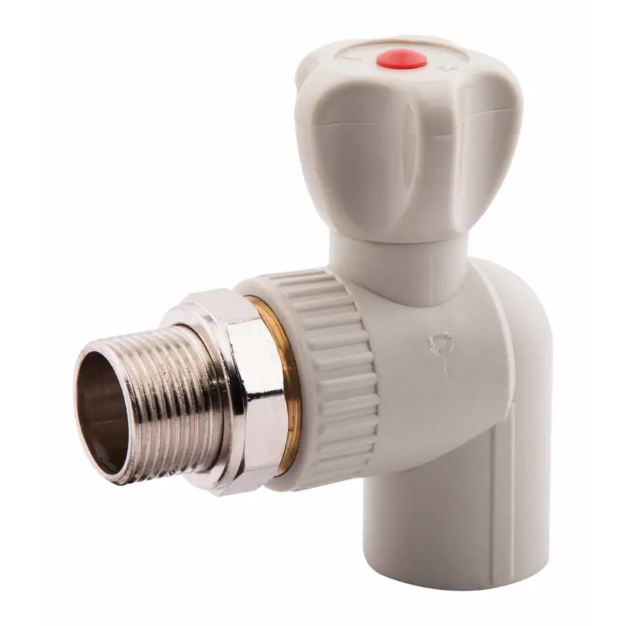Кран шаровой радиаторный PPR Alfa Plast 20 угловой