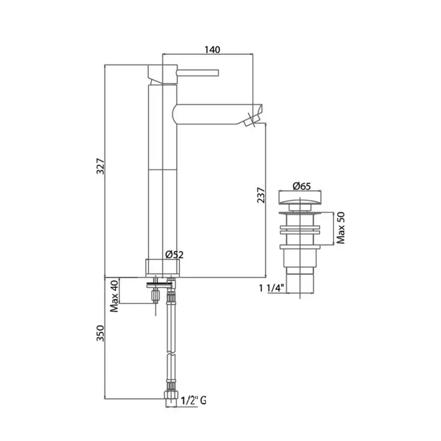 Смеситель для раковины Bianchi Style LVBSTY2013UACRM