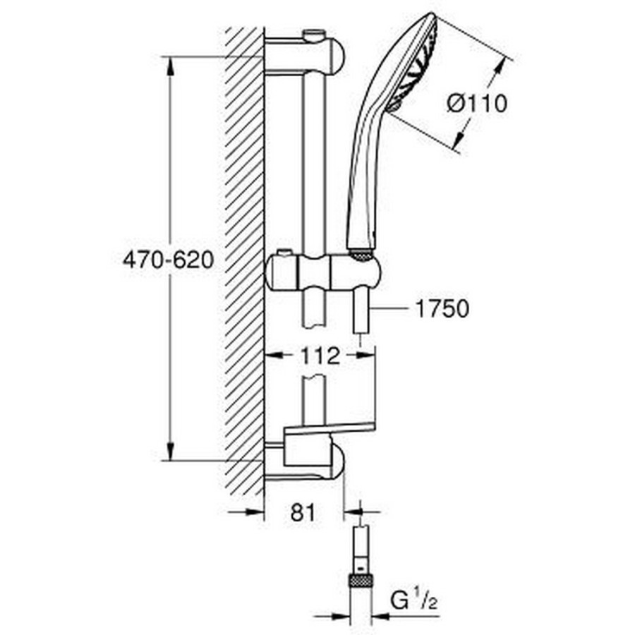 Душовий гарнітур Grohe Euphoria 110 Massage 27231001