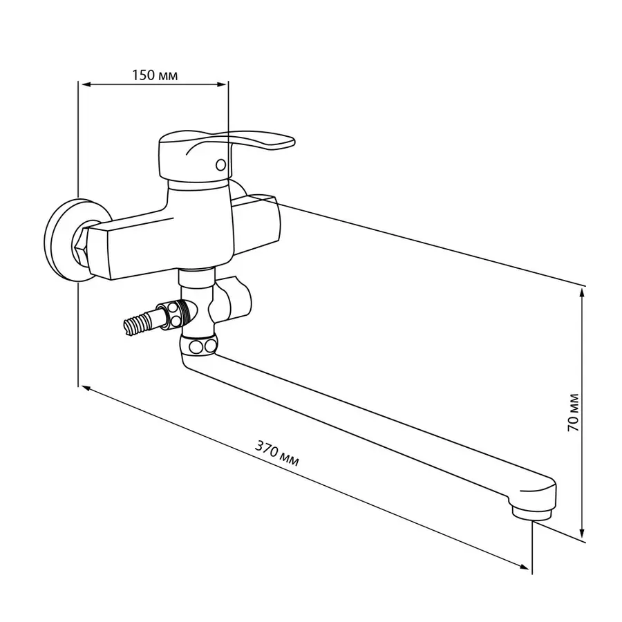 Змішувач для ванни GF (CRM)S-03-005