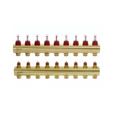Колектор з витратомірами Danfoss FHF на 9 виходів (088U0529)