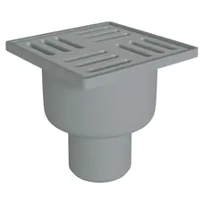 Трап ANI Plast TQ5202 вертикальний з нержавіючою решіткою 100х100