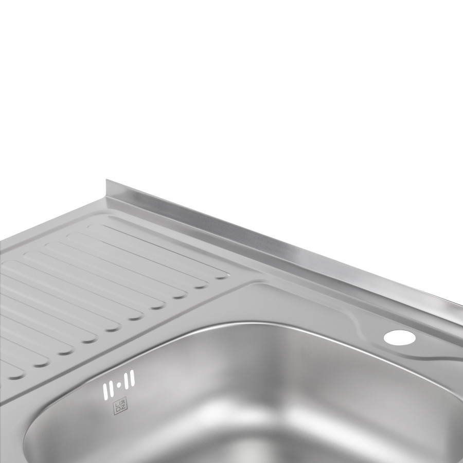 Кухонна мийка Lidz 6080-R 0,6 мм Satin (LIDZ6080R06SAT)