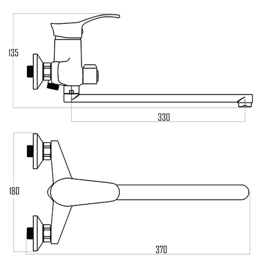 Змішувач для ванни Qtap Arena CRM 005 New