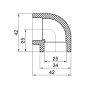 Уголок PPR Thermo Alliance 25, 90 °