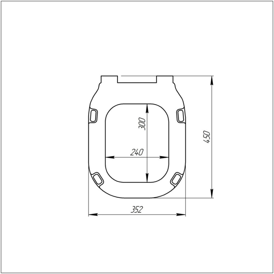 Крышка - сиденье для унитаза Azzurra Glaze GLZ1800F с микролифтом