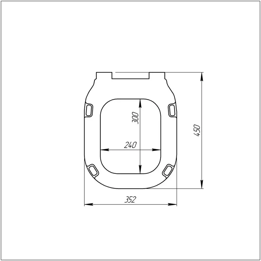 Крышка - сиденье для унитаза Azzurra Glaze GLZ1800F с микролифтом