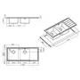 Кухонна мийка Apell Linear Plus LNP1162FLBC Brushed