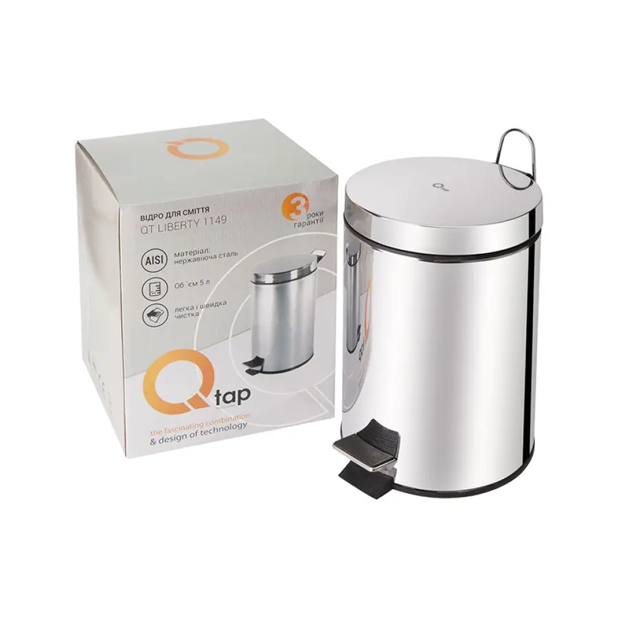 Мусорное ведро Qtap Liberty CRM 1149 5 л