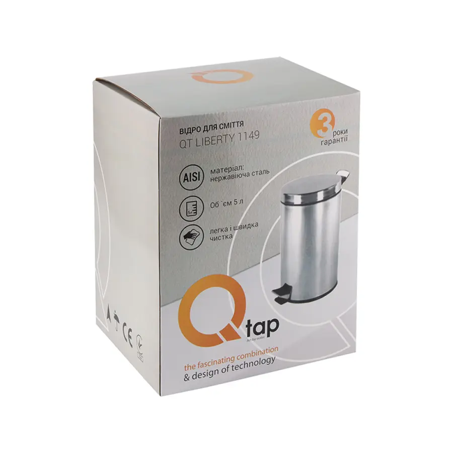Мусорное ведро Qtap Liberty CRM 1149 5 л
