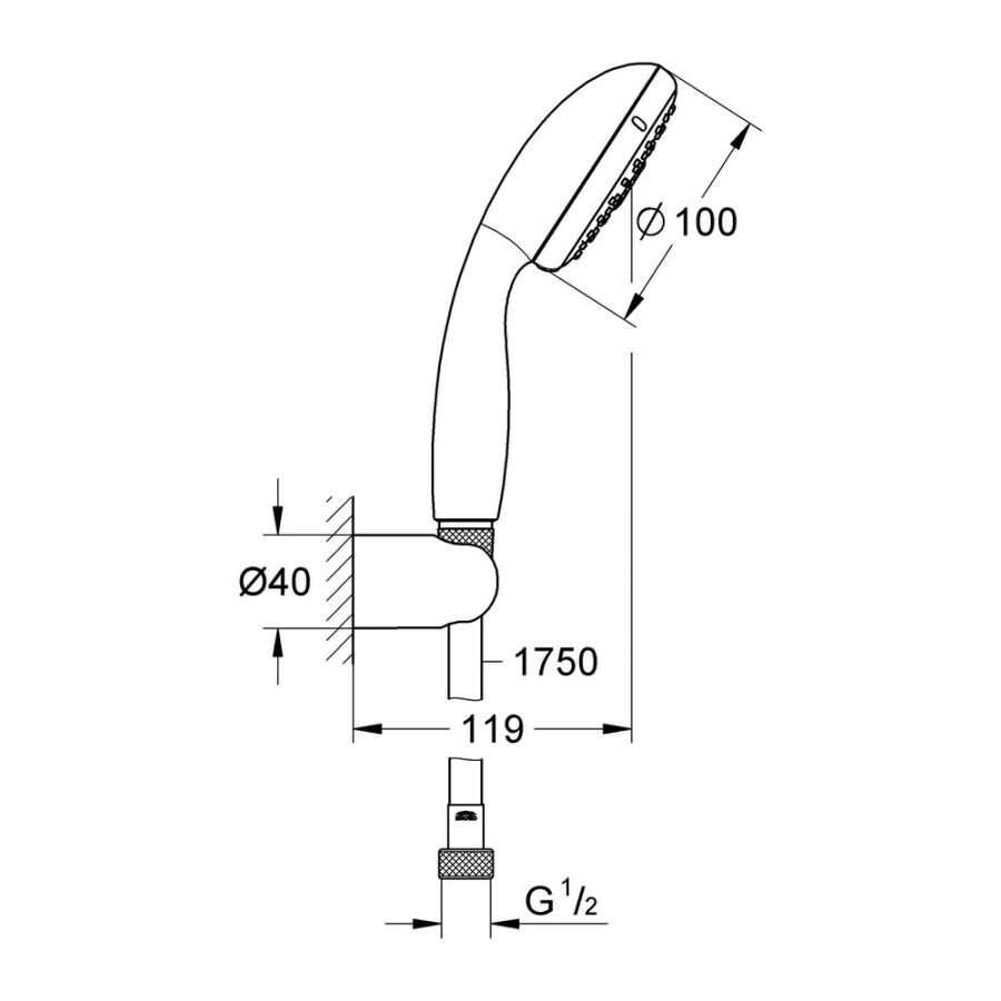 Душовий гарнітур Grohe New Tempesta 100 27849001