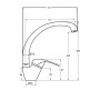 Кухонний змішувач сталевий GF (CRM)S-03-012F