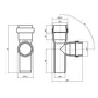 Тройник канализационный TA Sewage 32, 90 °